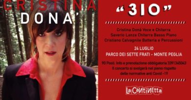 Cristina Donà con "3IO" in concerto venerdì 24 luglio sul monte Peglia