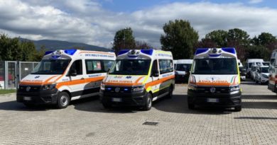 Usl Umbria 1, tre nuove ambulanze in dotazione del 118
