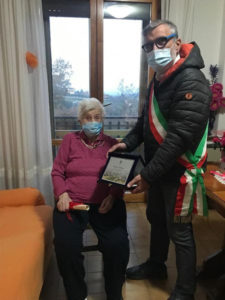 San Venanzo, Giacomina Crocioni compie 100 anni, sindaco Marinelli formula auguri