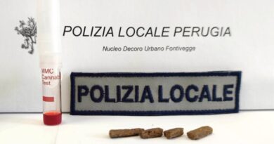 Perugia, Polizia recupera hashish al parco della Pescaia